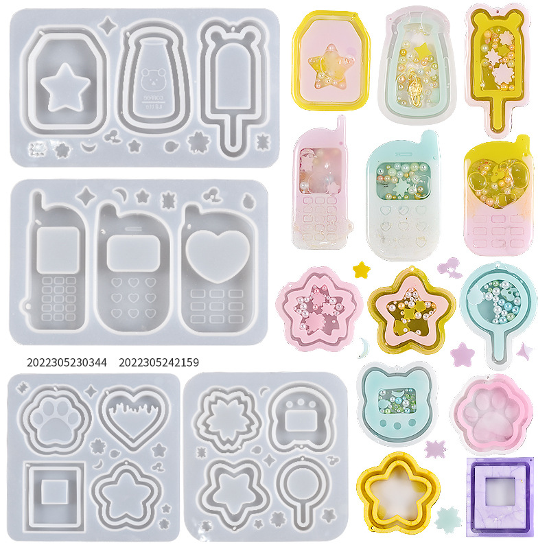 Resin Art Equipment - Resina Shaker stampi Set Charms doppi