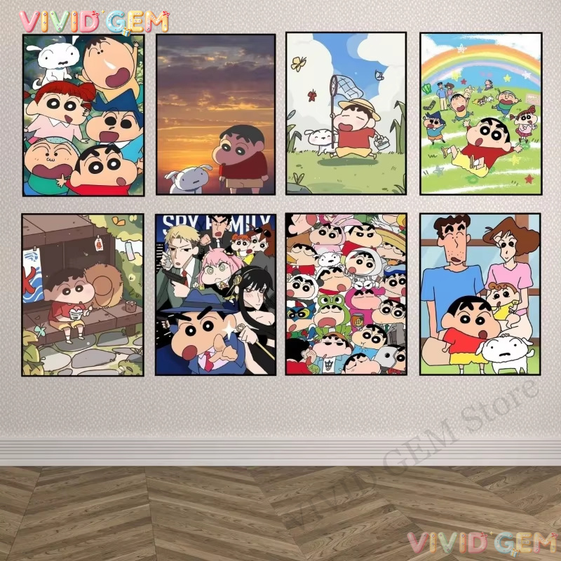 Resin Art Wallpaper - VIVID GEM Colorato Fai-da-Te Crayon Shin-chan