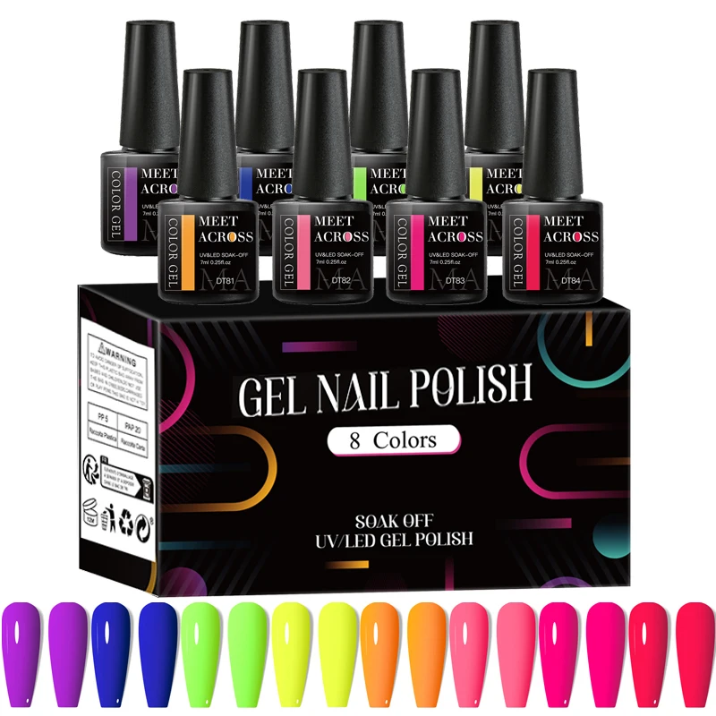 Resin Art Equipment - 8 Pz/set Gel Fluorescente Smalto Per