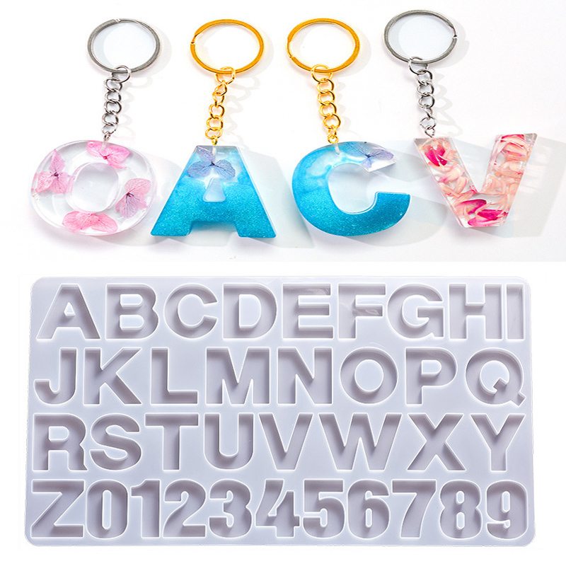 Resin Art Alphabet - Stampo in silicone per resina epossidica
