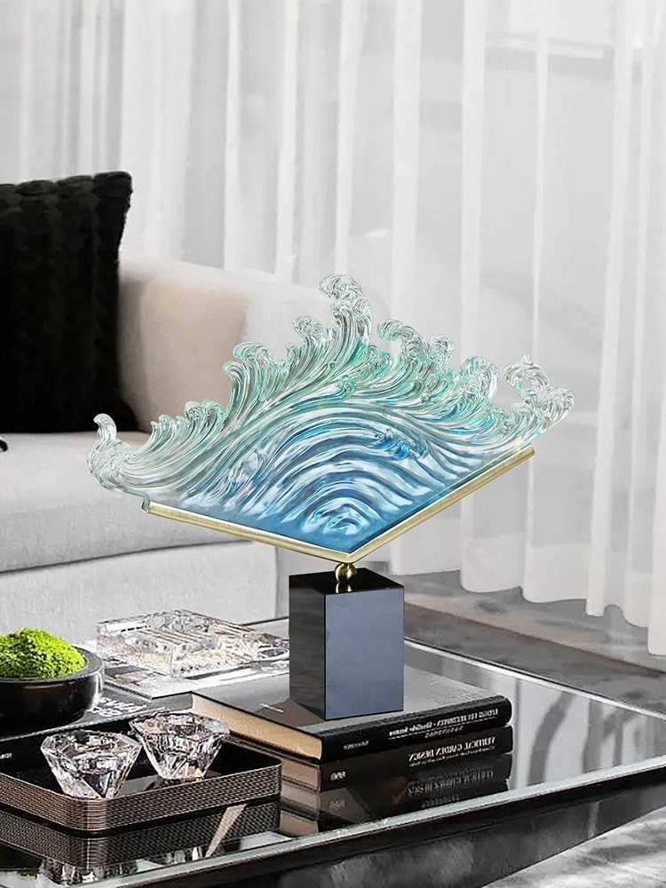 Resin Art Wedding Gift - Scultura in Resina Trasparente con Effetto