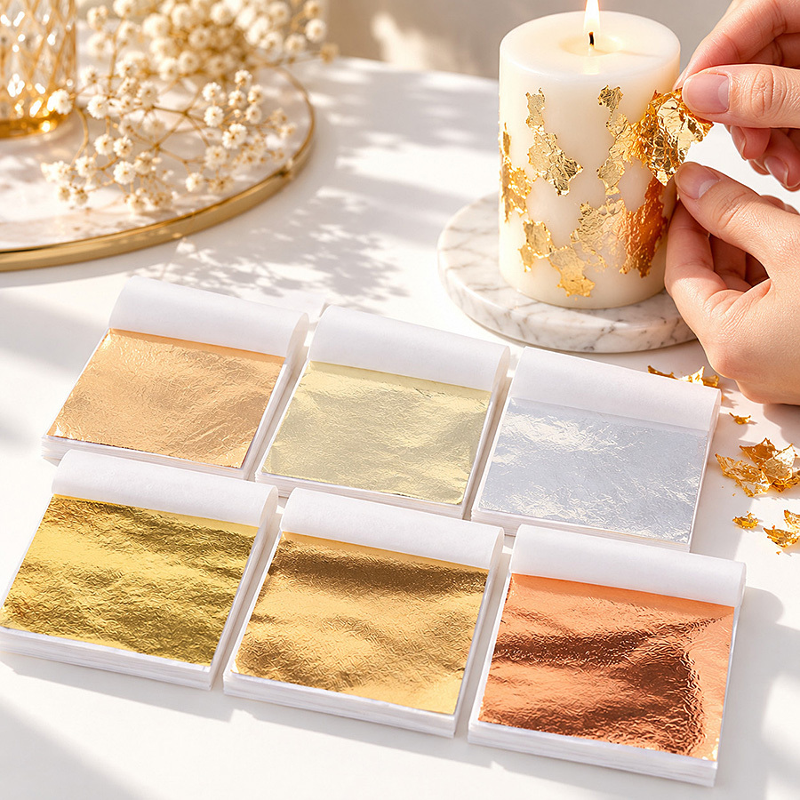 Resin Art Wedding Gift - 100 fogli di carta dorata per