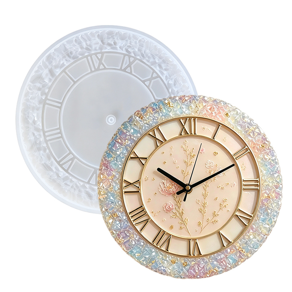 Resin Art Wallpaper - Stampo in silicone per orologio con